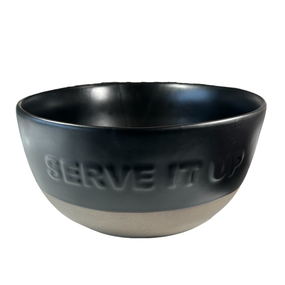 NEW Demdaco Black SERVE IT UP Gather-Round Serving Bowl